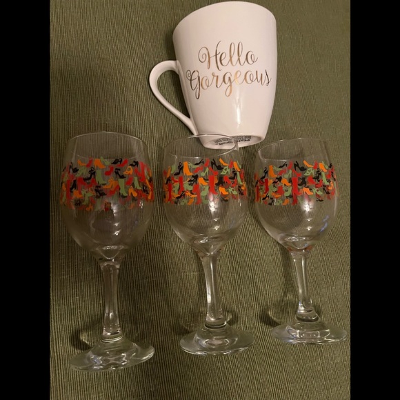 1 - Pfaltzgraff Cup & 3 - Shoes Glassware - Picture 2 of 5